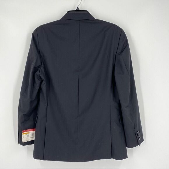 Alfani Men’s 2 button Black Wool Striped Suit Jacket Blazer size 38S - Picture 6 of 6